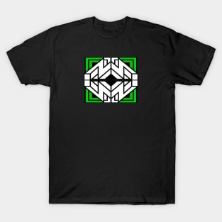 Puzzle Block 3D Green T-Shirt